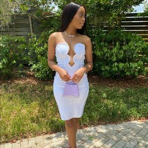 White dress . Size small . Worn once